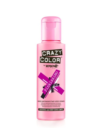 Crazy Color Semi Permanent Hair Colour 100ml - Pinkissimo