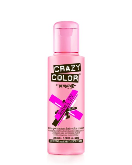 Crazy Color Semi Permanent Hair Colour 100ml - Rebel UV 