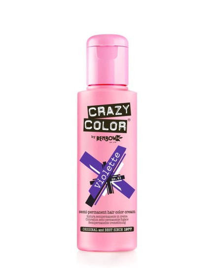 Crazy Color Semi Permanent Hair Colour 100ml - Violette