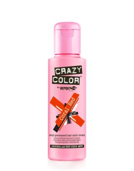 Crazy Color Semi Permanent Hair Colour 100ml - Coral Red