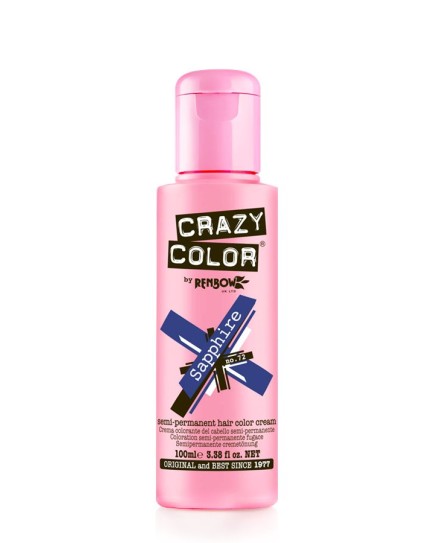 Crazy Color Semi Permanent Hair Colour 100ml - Sapphire 