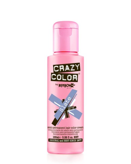 Crazy Color Semi Permanent Hair Colour 100ml - Slate