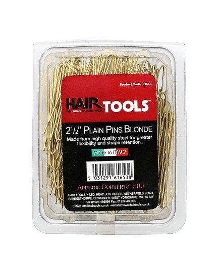 Hair Tools Plain Pins 2.5" - Blonde 