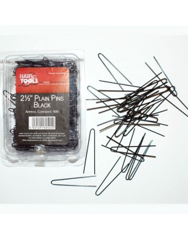 Hair Tools Plain Pins 2.5" - Black