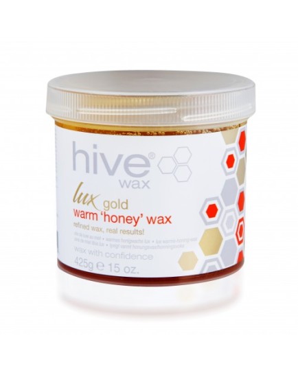 Hive Of Beauty Lux Gold Warm Honey Wax 425g