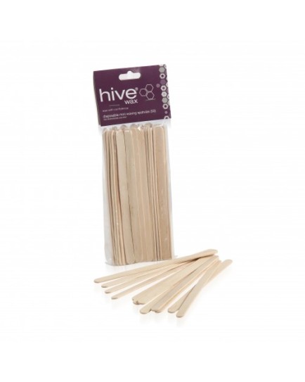 Hive Of Beauty Disposable Mini Wooden Spatulas (50)