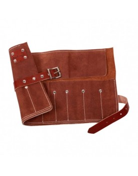Dark Stag Leather Barbering Tool Roll 