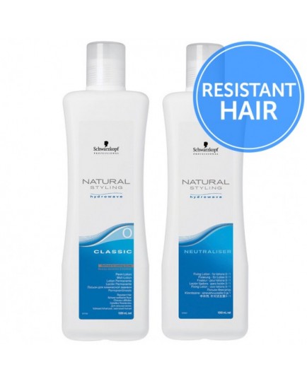 Schwarzkopf Natural Styling Classic Perm + Neutraliser-Duo Pack -0 Resistant Hair 