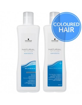 Schwarzkopf Natural Styling Classic Perm + Neutraliser-Duo Pack -2 Coloured Hair