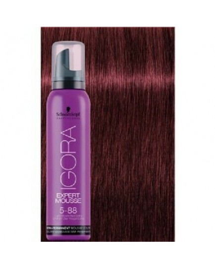 Igora Expert Semi Permanent Color Mousse -5.88 Light Brown Red Extra 