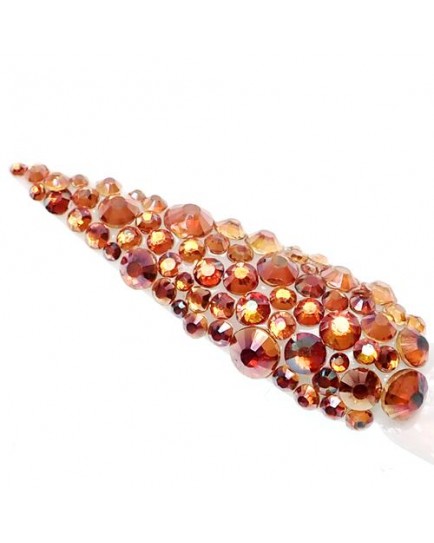 Claw Culture Cristallo Real Glass Nail Crystals-Amber