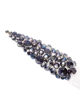 Claw Culture Cristallo Real Glass Nail Crystals-Smokey Blue