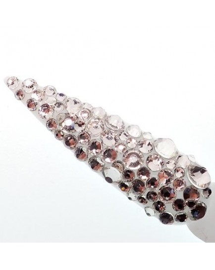 Claw Culture Cristallo Real Glass Nail Crystals-Crystal Clear