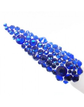 Claw Culture Cristallo Real Glass Nail Crystals-Bright Blue 