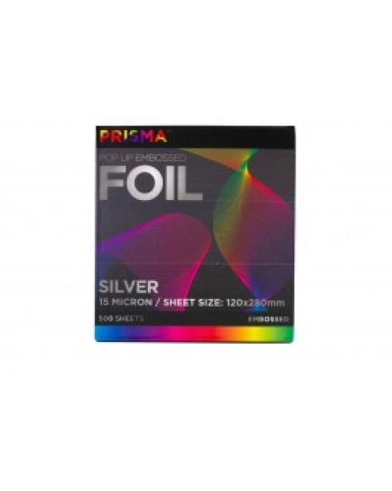 Prisma Pop Up Foil Silver 500 Sheets (120 x280mm)