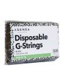 Agenda Disposable Black Thongs/G-Strings x50