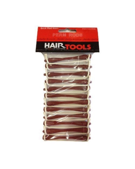 Hair Tools Perm Rods - Brick Red 4mm 