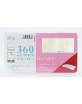 The Edge Olympic Nail Tips 360 Size 1-10 Assorted