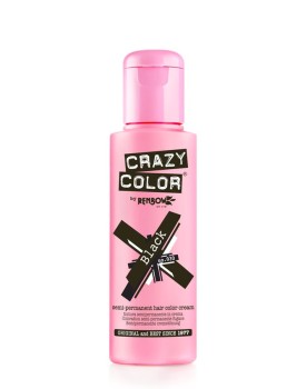 Crazy Color Semi Permanent Hair Colour 100ml - Black