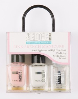 The Edge Pink French Manicure Set