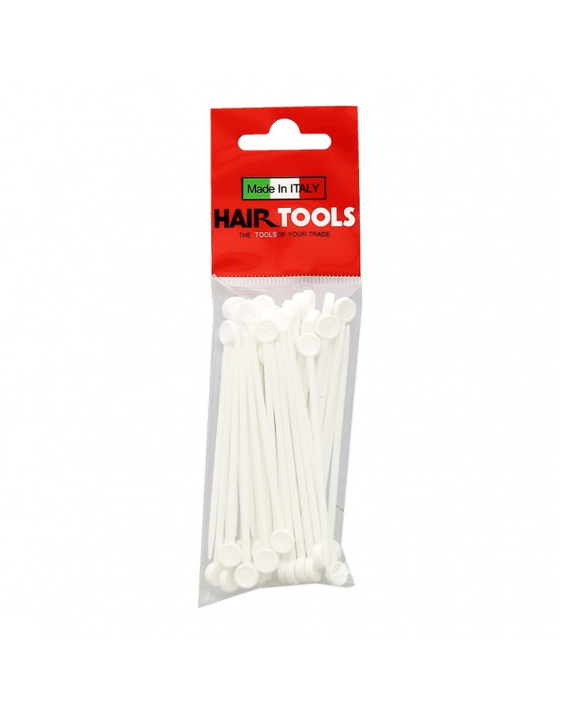 Hair Tools White Plastic Setting Hair Roller Pins pk50