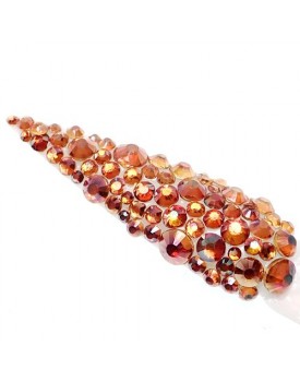 Claw Culture Cristallo Real Glass Nail Crystals-Amber