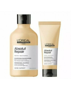 L'Oreal Professional Absolut Repair Shampoo 300ml + Absolut Repair Conditioner 200ml -Duo Pack 